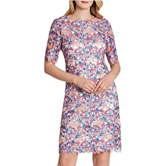 tahari asl lace sheath dress Crepe & Lace Shirtdress (Women)